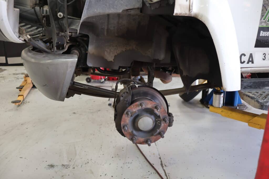 Close image of rotor disc for brake pad repair | C&M Auto Service at Morgan Hill